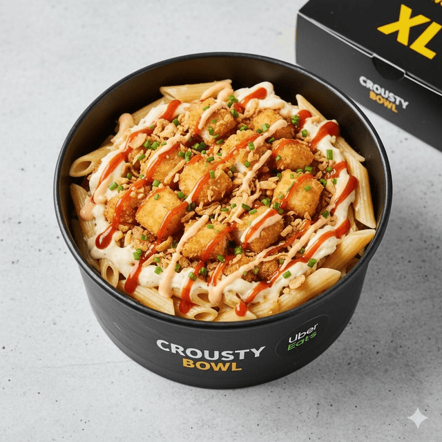 Tasty crousty pasta taille XL avec boisson 